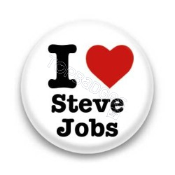 Badge I Love Steve Jobs