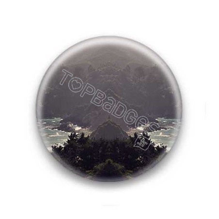 Badge paysage symetrique