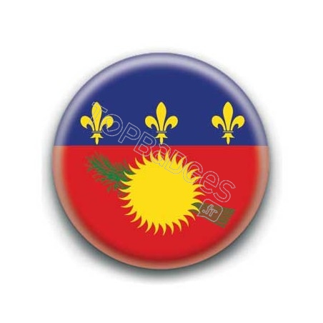 Badge drapeau Guadeloupe