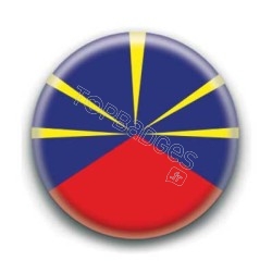 Badge drapeau La Réunion