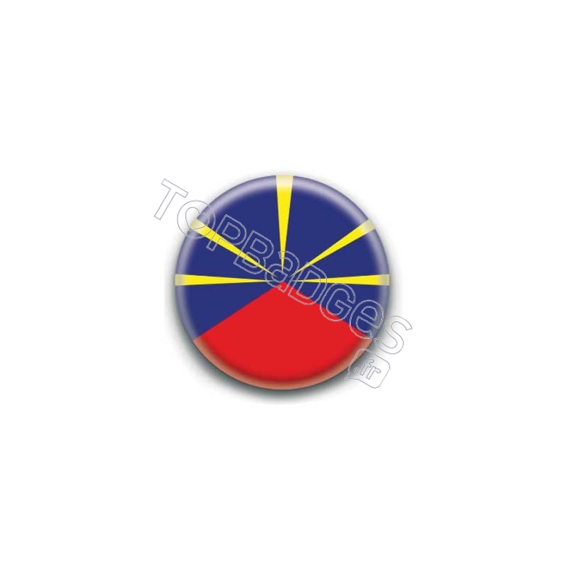 Badge drapeau La Réunion