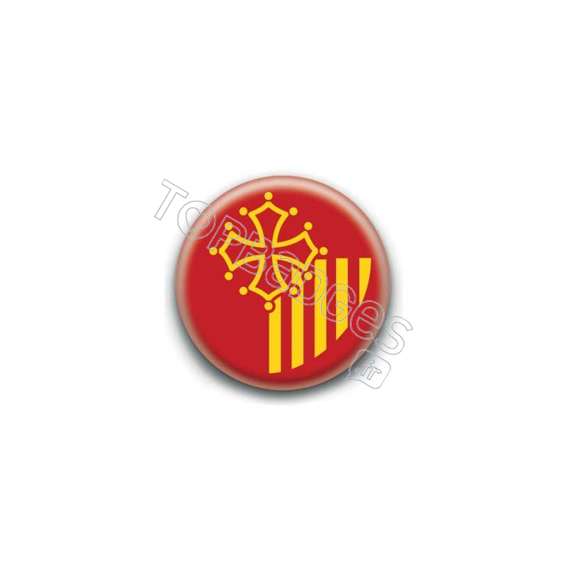 Badge drapeau Languedoc-Roussillon