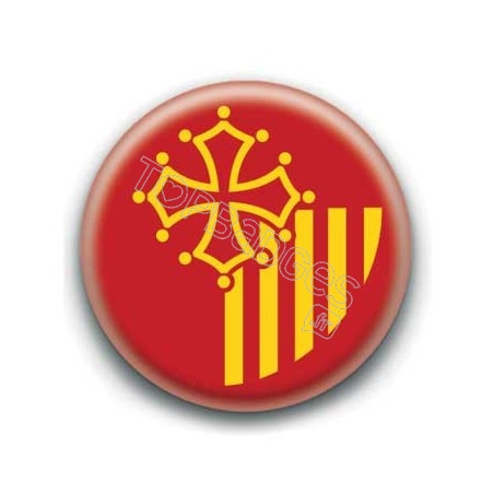 Badge drapeau Languedoc-Roussillon
