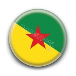 Badge drapeau de la Guyane