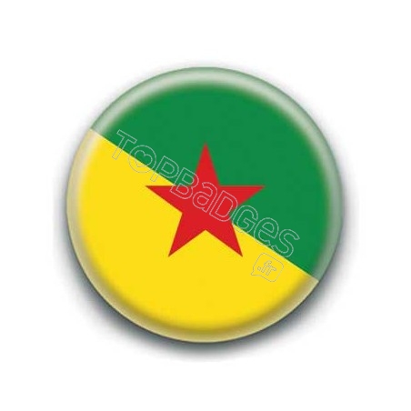 Badge drapeau de la Guyane
