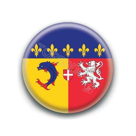 Badge drapeau Rhône Alpes