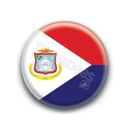 Badge drapeau Saint Martin
