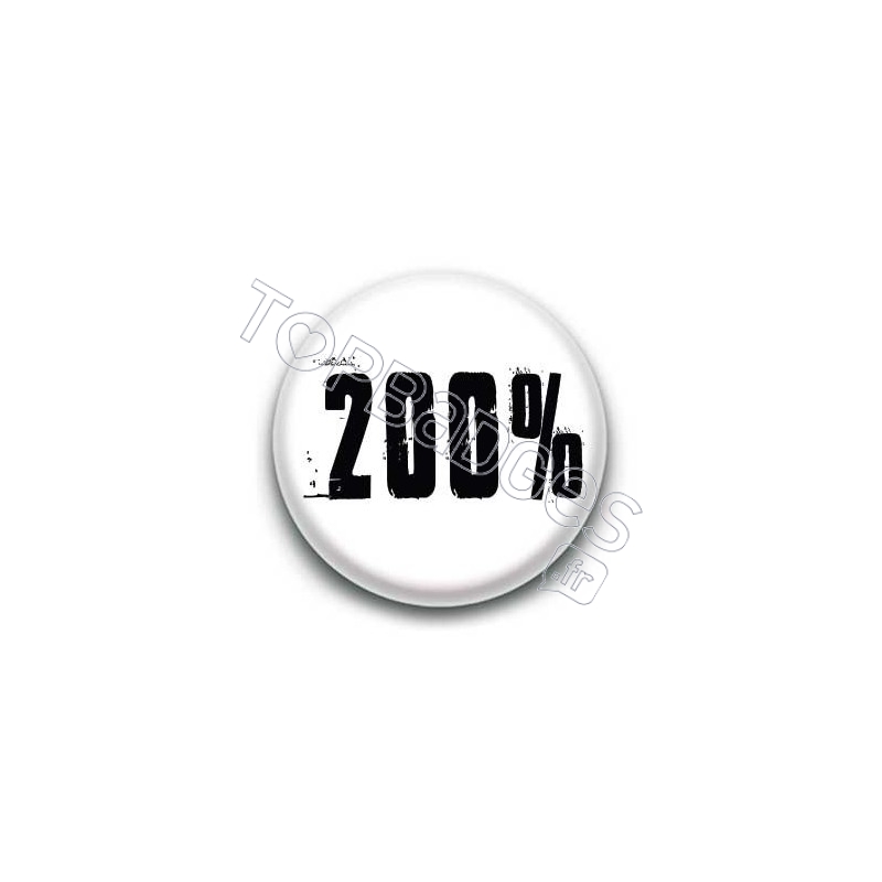 Badge 200 pour cent