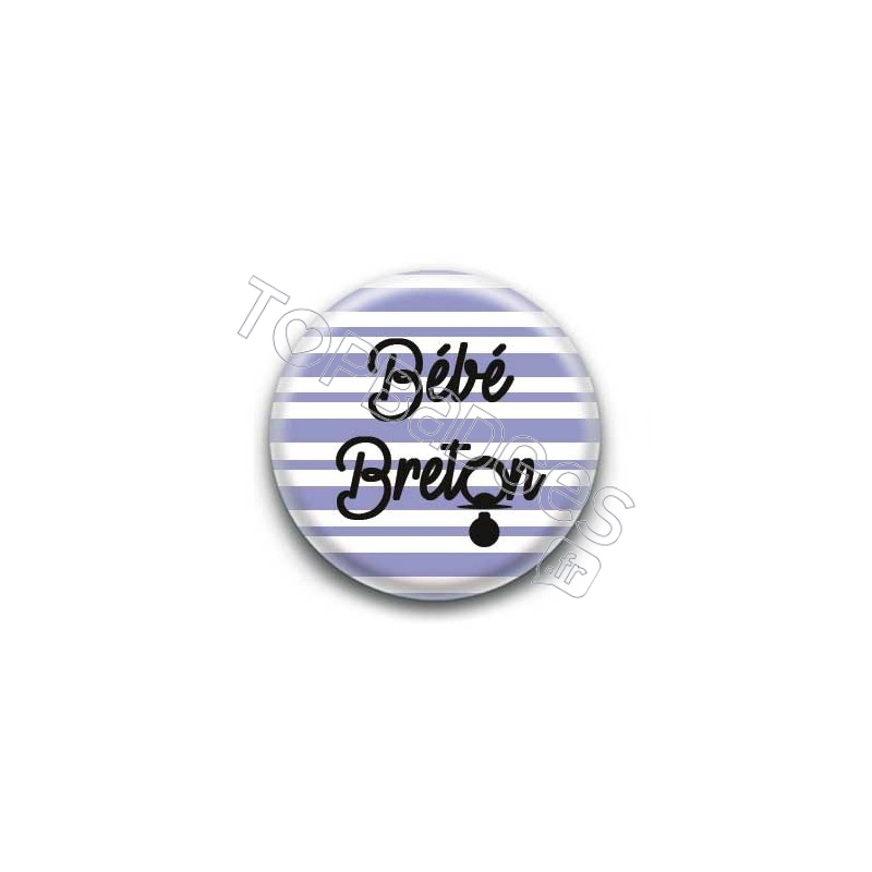 Badge bébé breton garçon