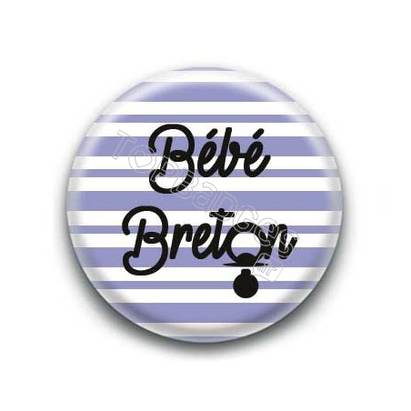 Badge bébé breton garçon