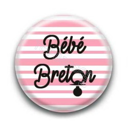 Badge bébé breton fille