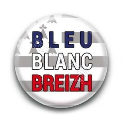 Badge bleu blanc breizh