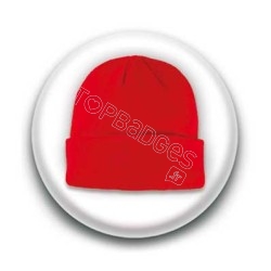 Badge bonnet rouge 
