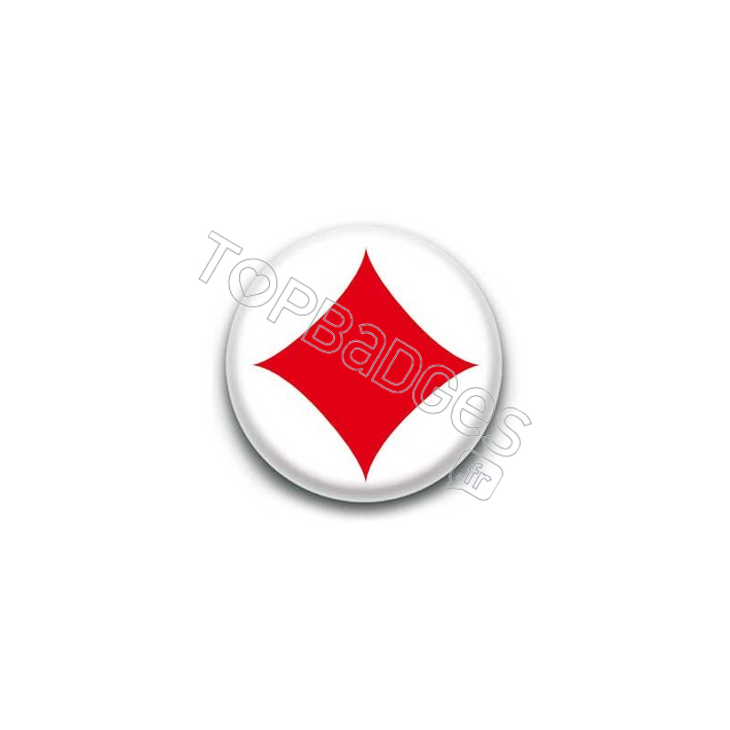 Badge carreau rouge