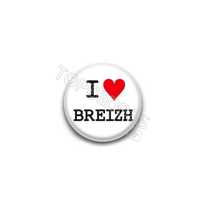 Badge I Love Breizh