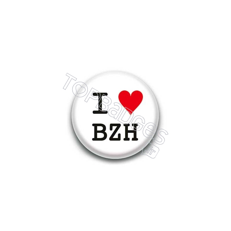 Badge I Love BZH