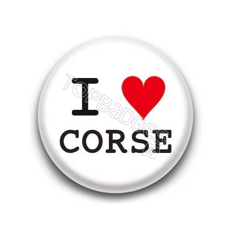 Badge : I love Corse