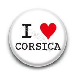 Badge : I love Corsica