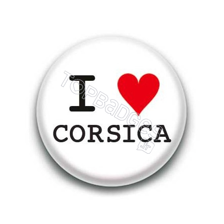 Badge : I love Corsica