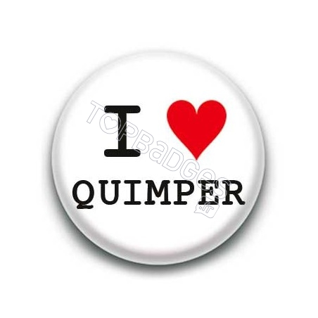 Badge I Love Quimper 