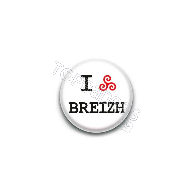 Badge I Love Breizh