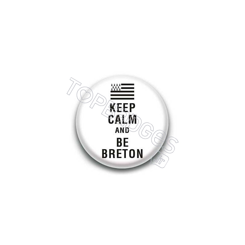Badge Keep calm and be breton