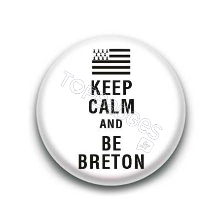 Badge Keep calm and be breton