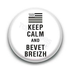 Badge Keep calm and bevet breizh