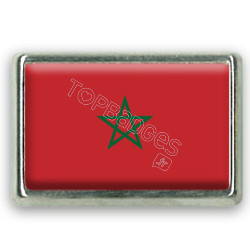 Pins rectangle : Drapeau Maroc