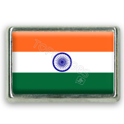 Pins rectangle : Drapeau Inde