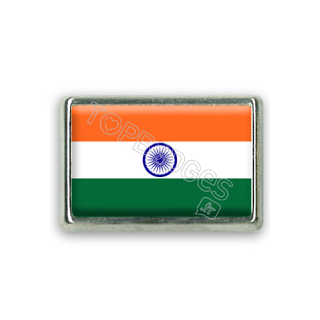 Pins rectangle : Drapeau Inde