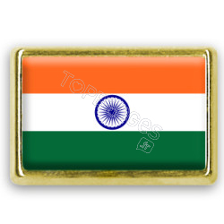 Pins rectangle : Drapeau Inde