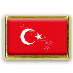Pins rectangle : Drapeau Turquie