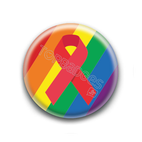 Badge : Lutte contre le sida LGBTQIA+