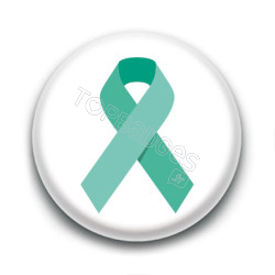 Badge : Ruban turquoise