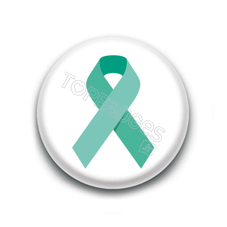 Badge : Ruban turquoise