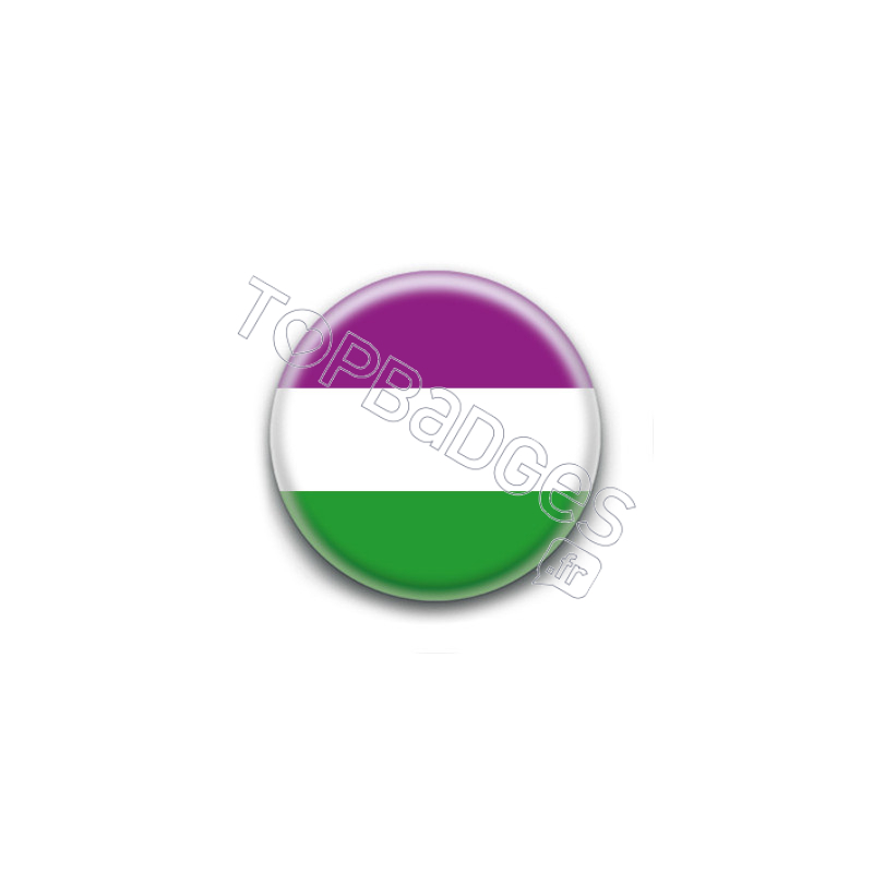 Badge : drapeau des sufragettes Badge : drapeau des sufragettes