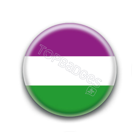 Badge : drapeau des sufragettes