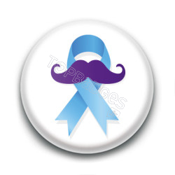 Badge : Novembre bleu Moustache