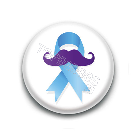 Badge : Novembre bleu Moustache