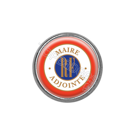 Pins rond chromé : Maire Adjointe