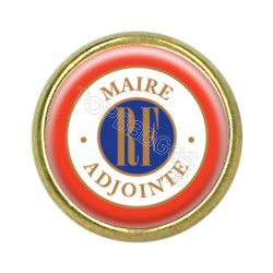 Pins rond doré : Maire Adjointe