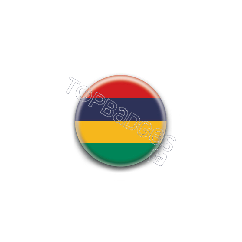 Badge : Drapeau de l'île Maurice