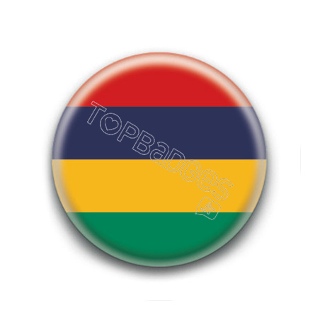Badge : Drapeau de l'île Maurice