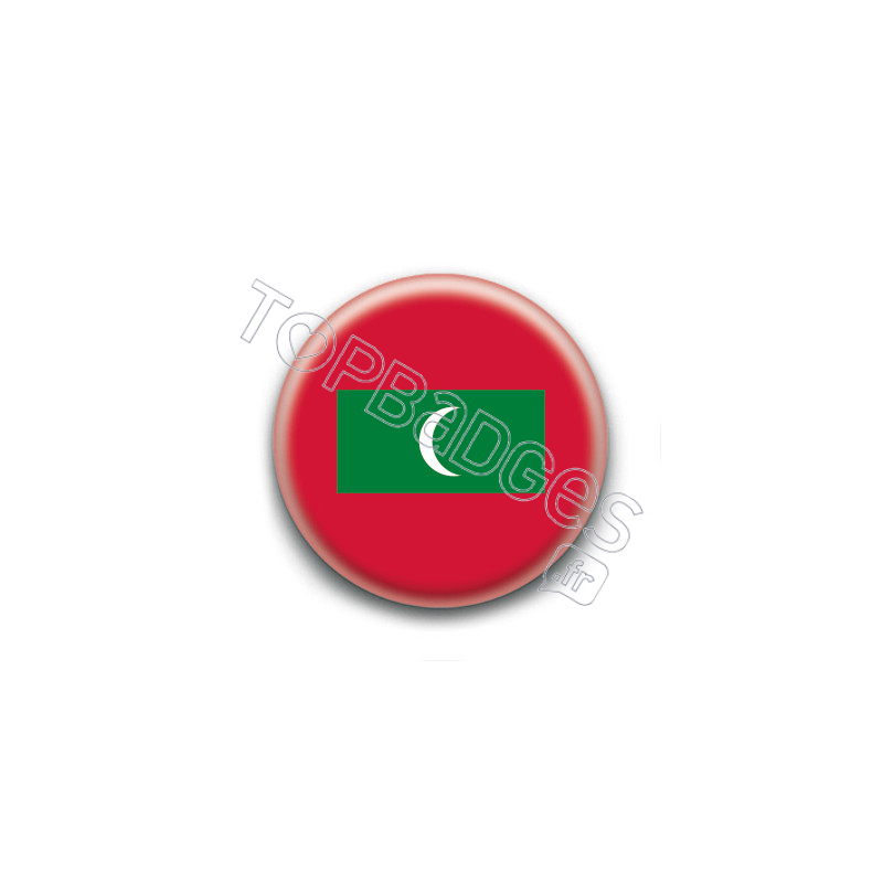 Badge : Drapeau des Maldives