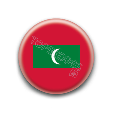 Badge : Drapeau des Maldives