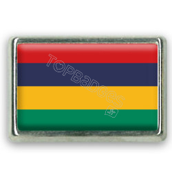 Pins rectangle : Drapeau de l'île Maurice