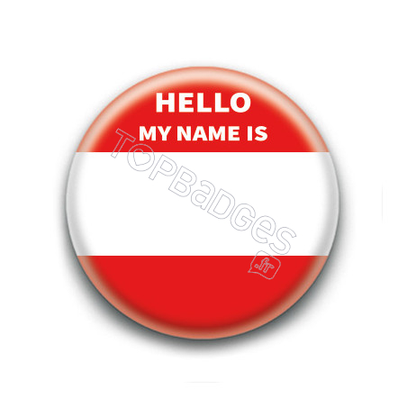 Badge : Hello My Name Is