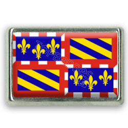 Pins rectangle : Drapeau Bourgogne
