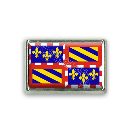Pins rectangle : Drapeau Bourgogne